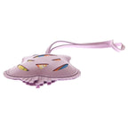 Hermes Tiger Petit Ash Bag Charm Purple Agneau Silk — view 5