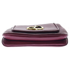 Gucci Double Chain Mini Shoulder Bag Wine Red Leather Gold — view 4