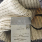 Dior CD Signature Wool Knit Cap Beanie Hat L Beige — view 7