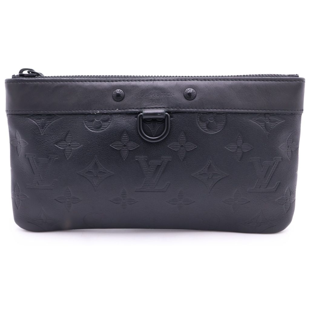 Louis Vuitton Pochette Discovery PM Monogram Shadow Pouch Black — view 2