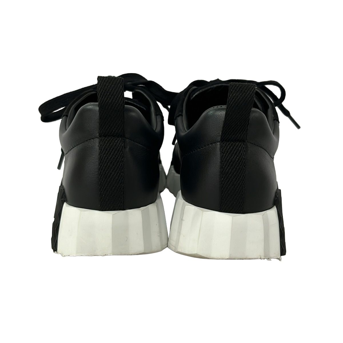Hermes Sneakers 345 Black White Leather — view 3