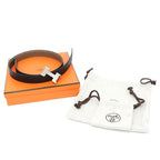 Hermes Belt Buckle Mini Constance & Leather 24 Black Etoupe 70 — view 6