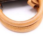 Louis Vuitton Monogram Keepall 50 Bandouliere Boston Bag Brown Leather Gold — view 7