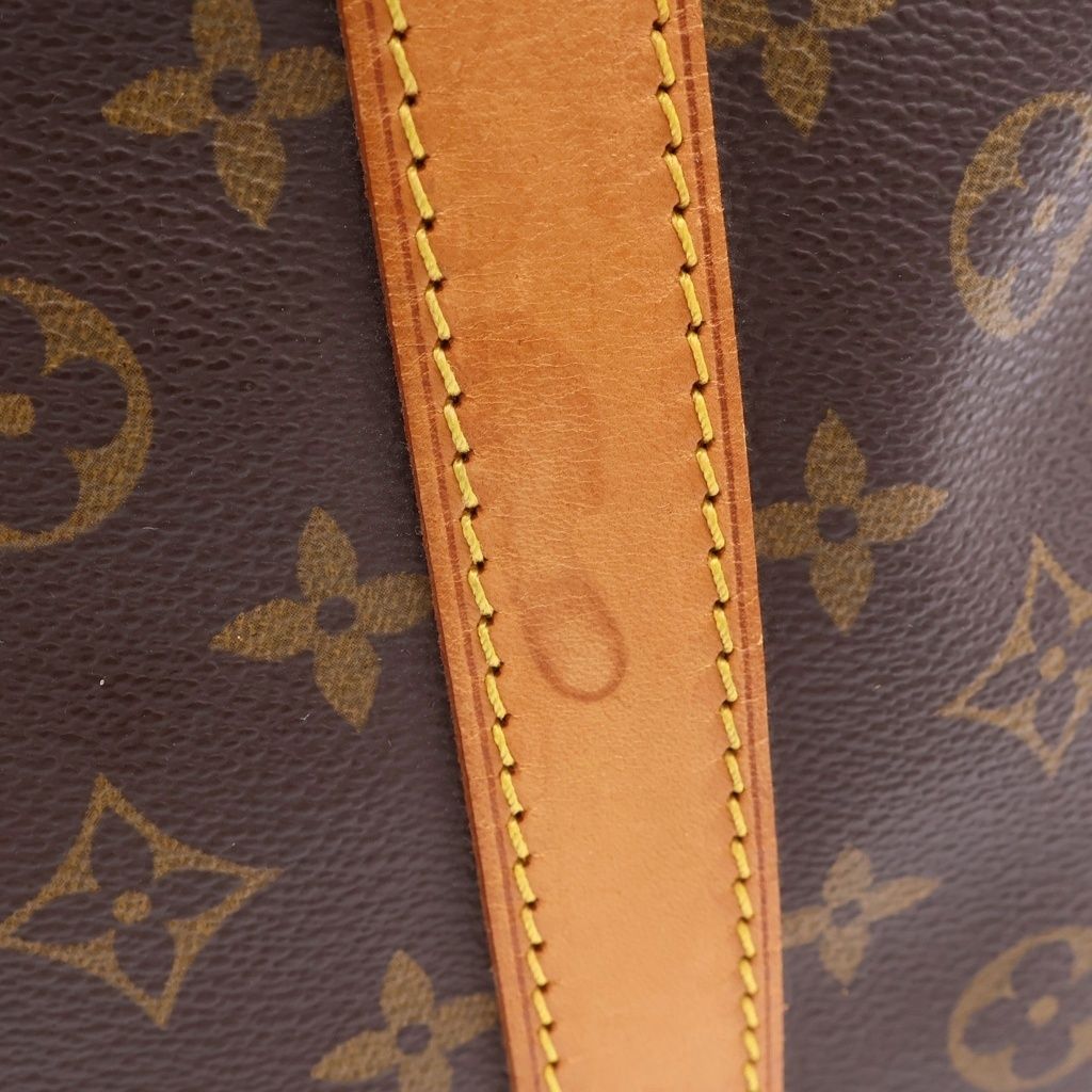 Louis Vuitton Monogram Keepall 50 Bandouliere Boston Bag Brown Leather Gold — view 8