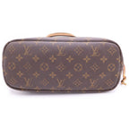 Louis Vuitton Monogram Neverfull PM Tote Brown Leather Gold — view 4