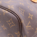 Louis Vuitton Monogram Neverfull PM Tote Brown Leather Gold — view 5