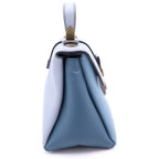 Bottega Veneta Piazza 2-Way Mini Shoulder Bag Light Blue Bicolor Leather Gold — view 3