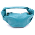 Bottega Veneta Double Knot Mini Bag Turquoiseblue Leather Gold
