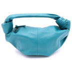 Bottega Veneta Double Knot Mini Bag Turquoiseblue Leather Gold