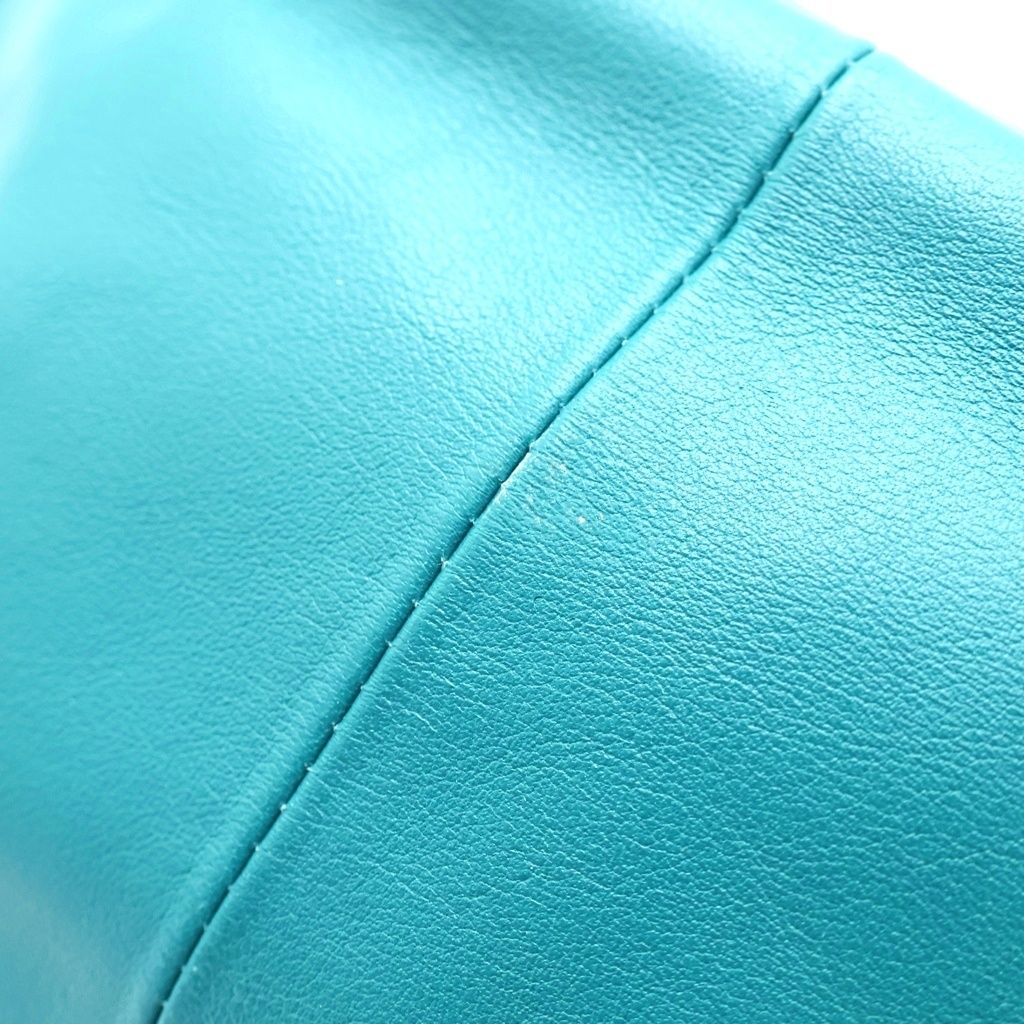 Bottega Veneta Double Knot Mini Bag Turquoiseblue Leather Gold — view 6