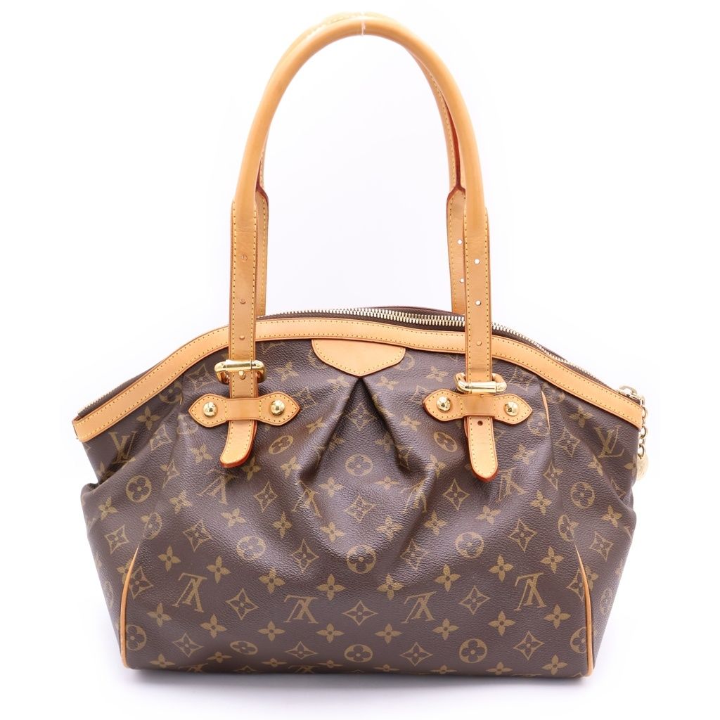 Louis Vuitton Monogram Tivoli GM Tote Brown Leather Gold — view 2