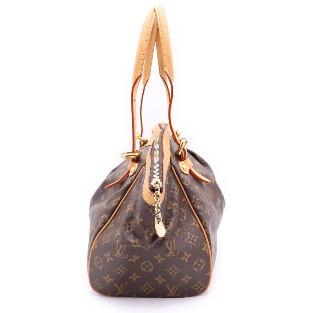 Louis Vuitton Monogram Tivoli GM Tote Brown Leather Gold — view 3