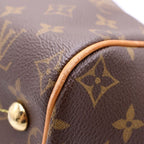 Louis Vuitton Monogram Tivoli GM Tote Brown Leather Gold — view 5