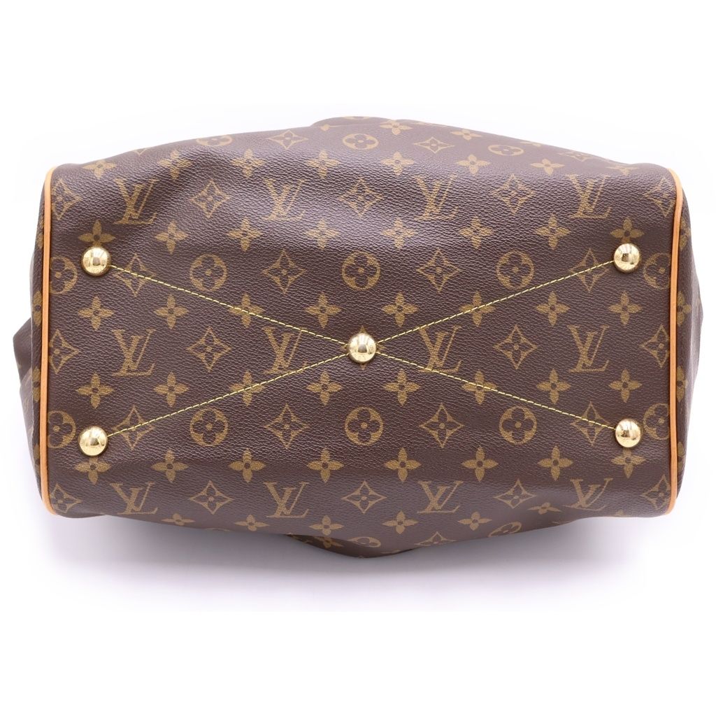 Louis Vuitton Monogram Tivoli GM Tote Brown Leather Gold — view 4