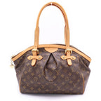 Louis Vuitton Monogram Tivoli GM Tote Brown Leather Gold
