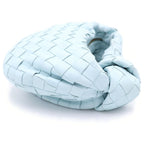 Bottega Veneta Intrecciato Mini Jodie Mini Bag Light Blue Leather Gold — view 3