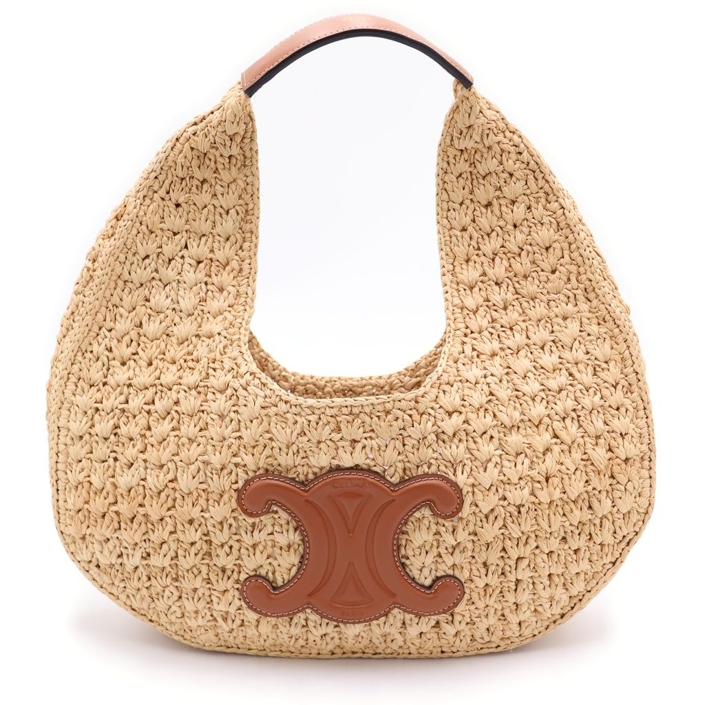 Celine Classic Pannier Hobo Tote Beige Brown