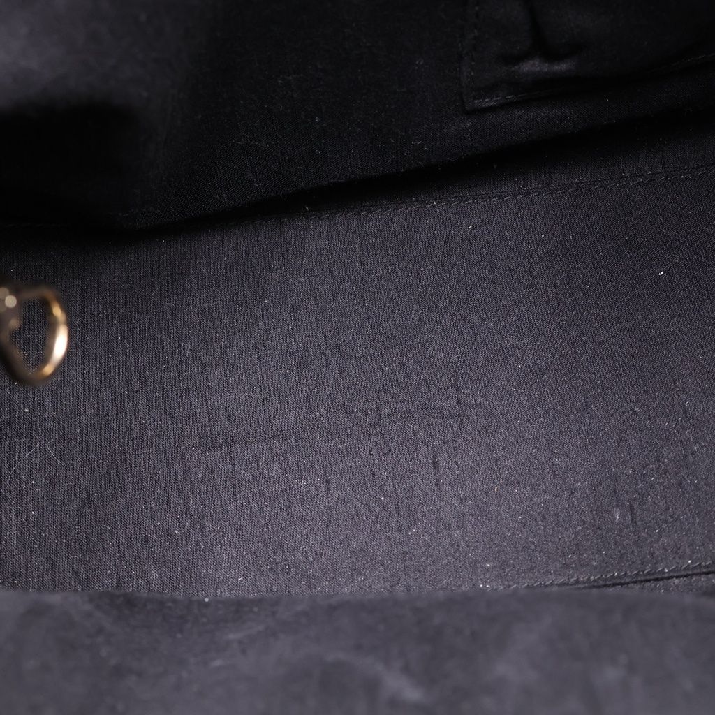 Dior Lady Cannage Handbag Black Leather Canvas Gold — view 7