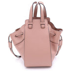 Loewe Hammock Drawstring Mini Shoulder Bag Pink Leather Gold — view 2