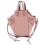 Loewe Hammock Drawstring Mini Shoulder Bag Pink Leather Gold