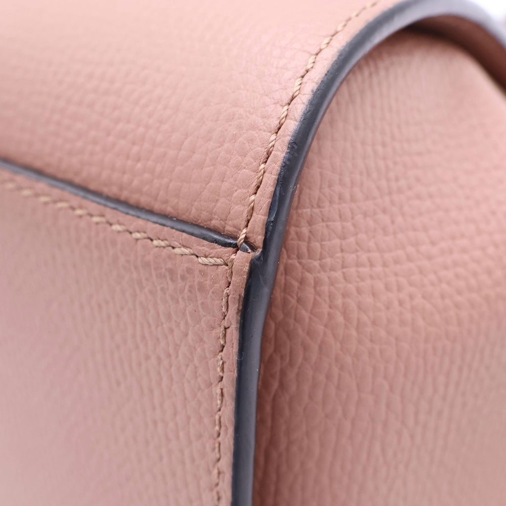 Loewe Hammock Drawstring Mini Shoulder Bag Pink Leather Gold — view 5