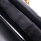 Celine Matelasse Monochrome Shoulder Bag Quilted Gold Black — view 8