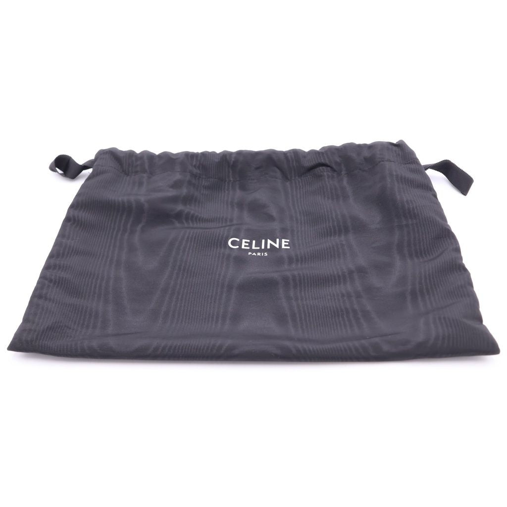 Celine Matelasse Monochrome Shoulder Bag Quilted Gold Black — view 9