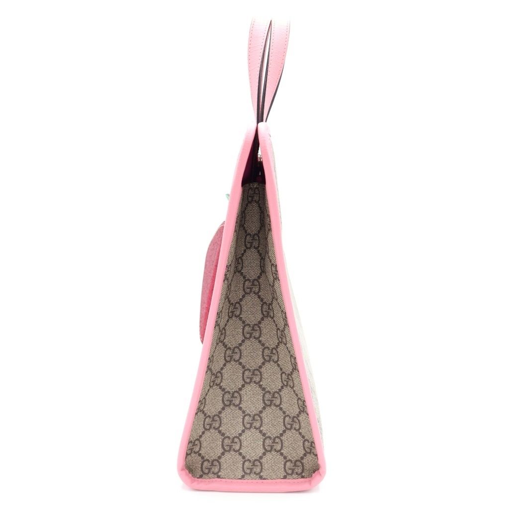Gucci GG Supreme Strawberry Hand Bag Handbag Beige — view 3