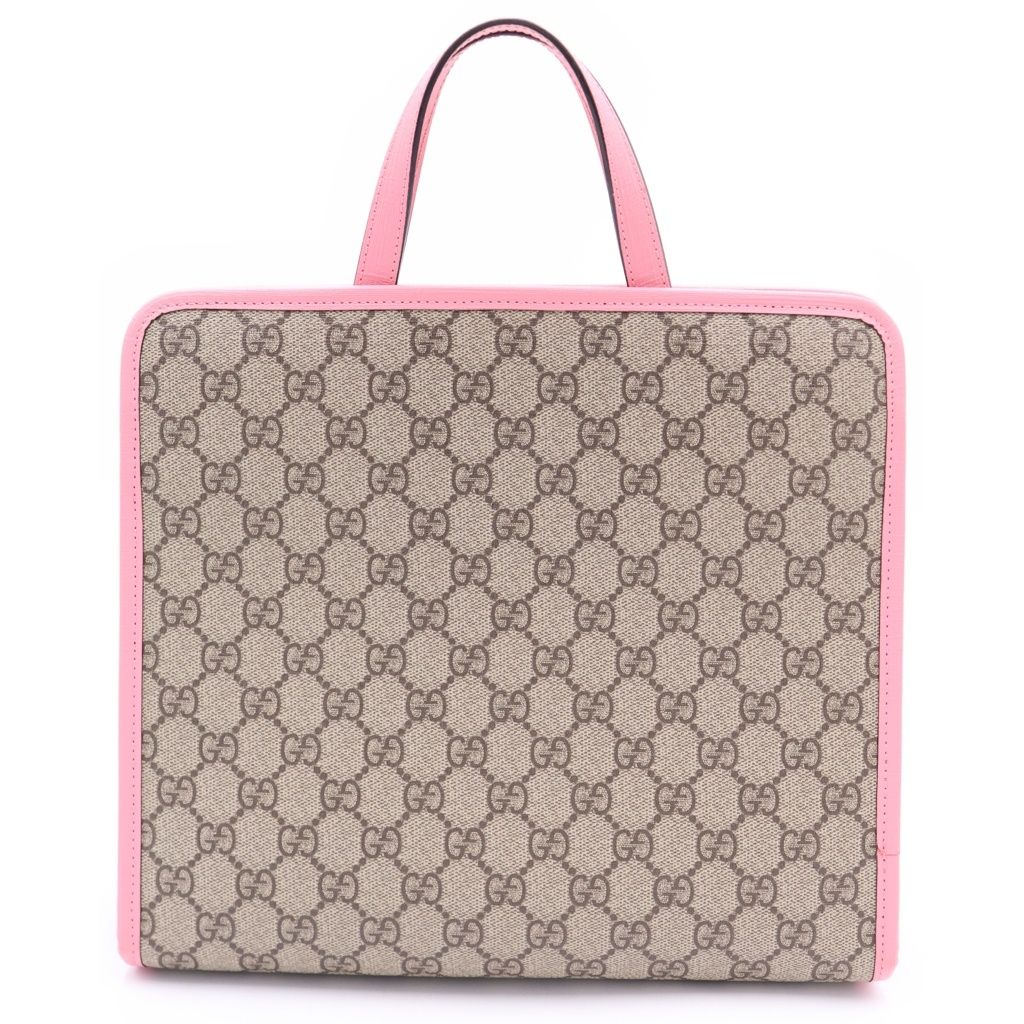 Gucci GG Supreme Strawberry Hand Bag Handbag Beige — view 2
