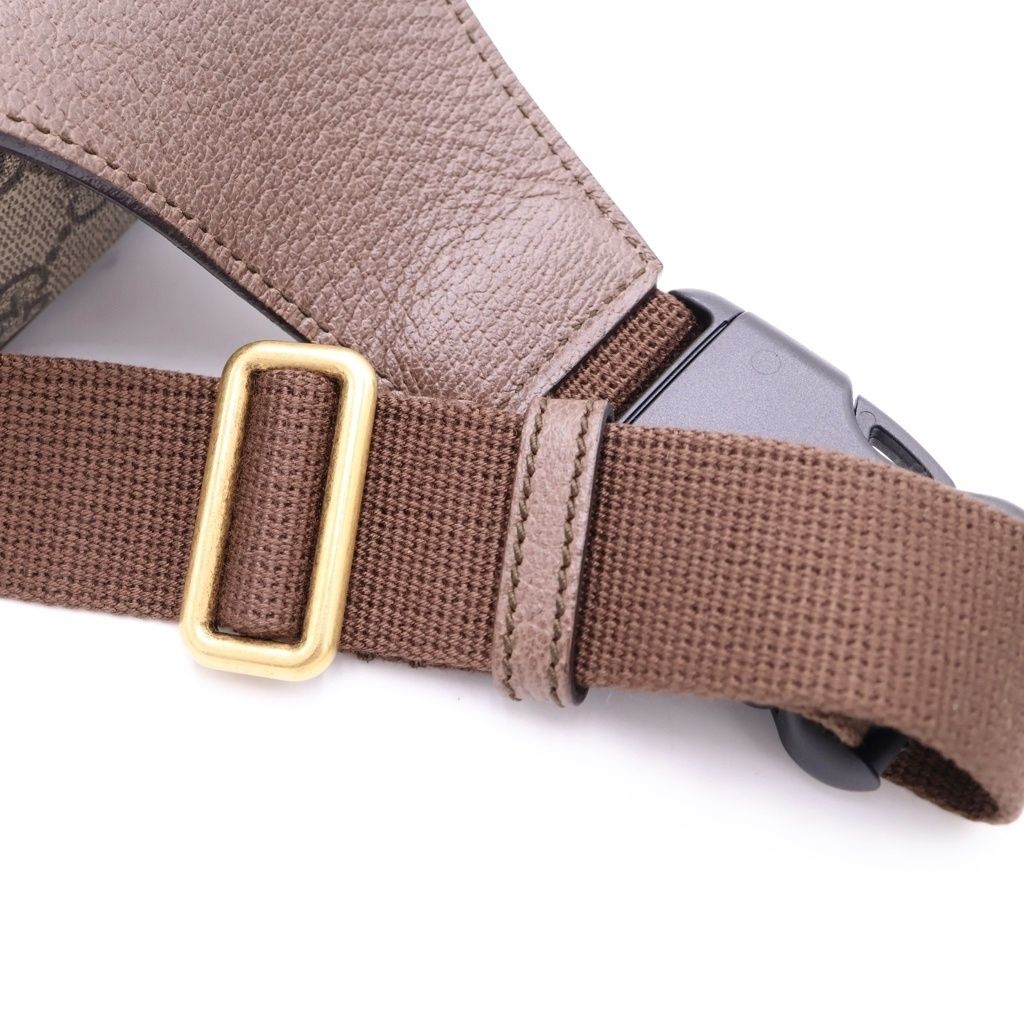 Gucci GG Supreme Ophidia Belt Waist Bag Brown — view 7