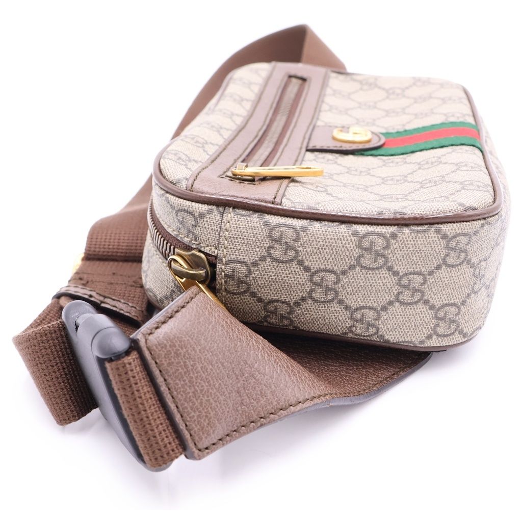 Gucci GG Supreme Ophidia Belt Waist Bag Brown — view 3
