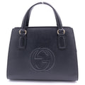 Gucci Soho 2-Way Shoulder Bag Black Leather Gold