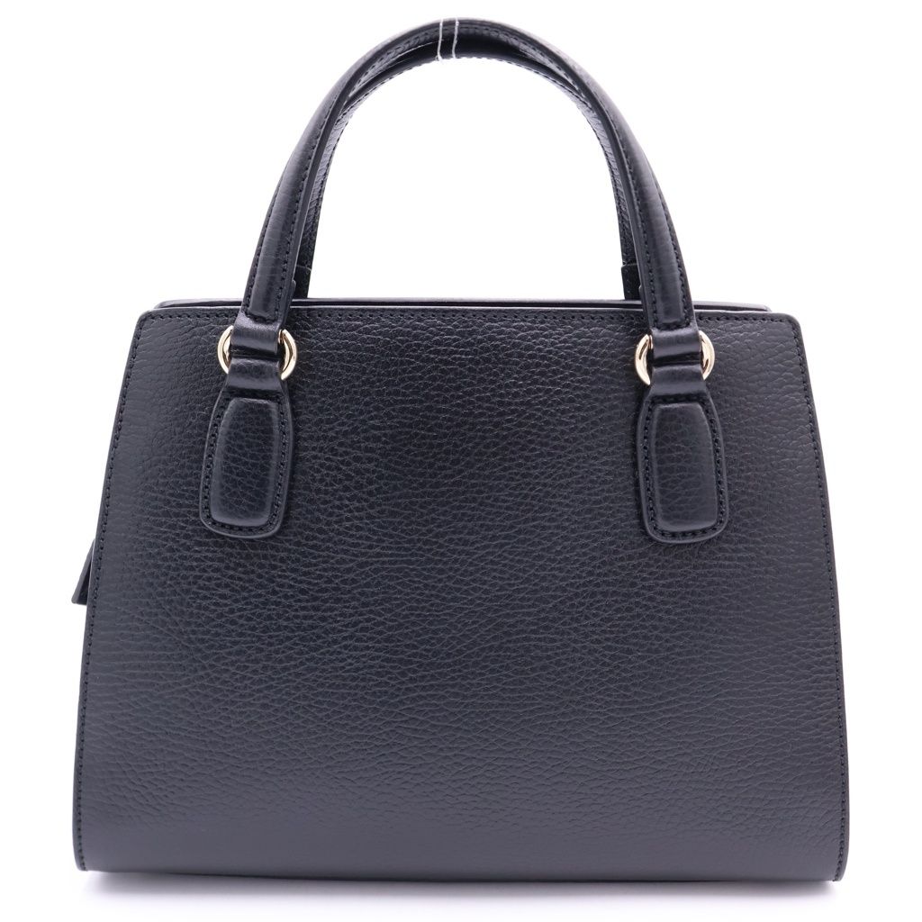 Gucci Soho 2-Way Shoulder Bag Black Leather Gold — view 2
