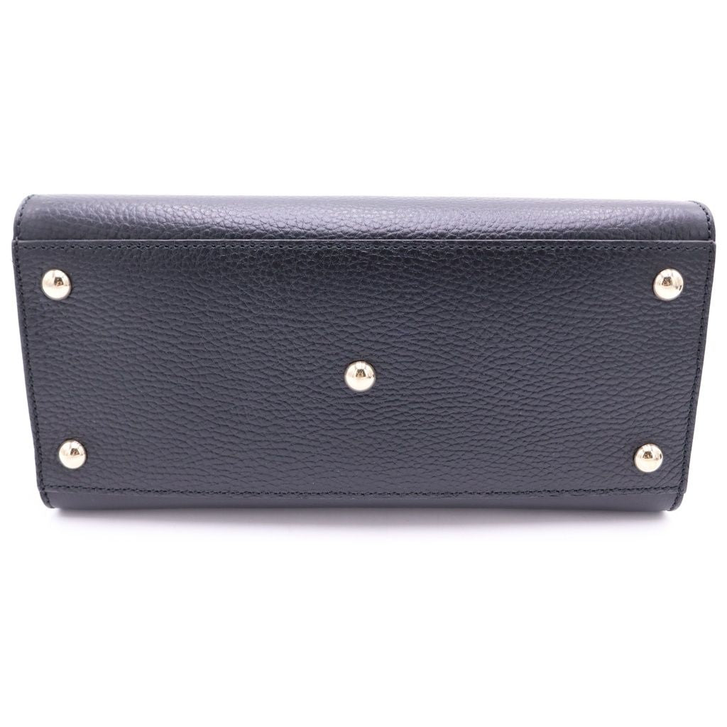 Gucci Soho 2-Way Shoulder Bag Black Leather Gold — view 4