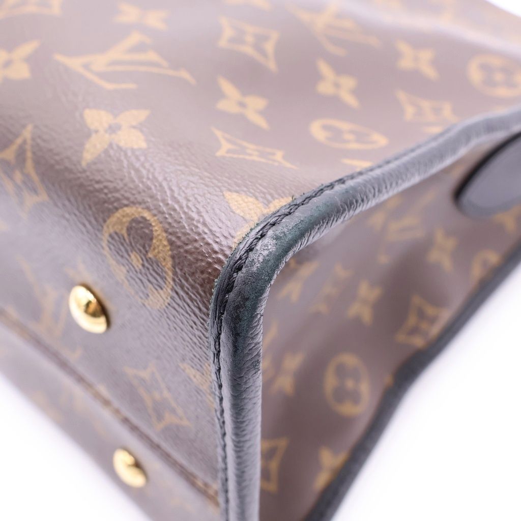 Louis Vuitton Monogram Popincourt MM Leather Gold 2-Way Tote Shoulder Bag Brown — view 5