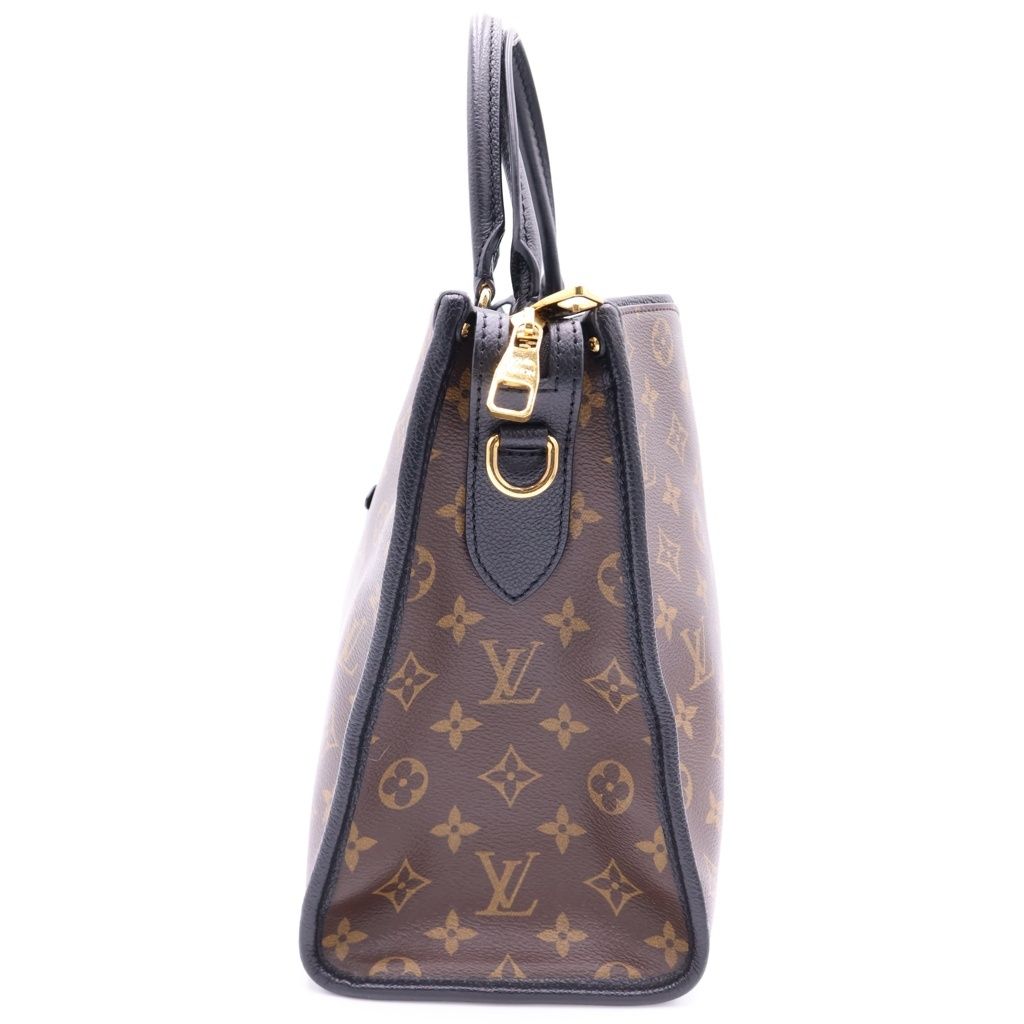 Louis Vuitton Monogram Popincourt MM Leather Gold 2-Way Tote Shoulder Bag Brown — view 3