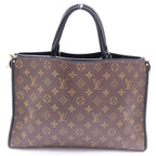 Louis Vuitton Monogram Popincourt MM Leather Gold 2-Way Tote Shoulder Bag Brown — view 2