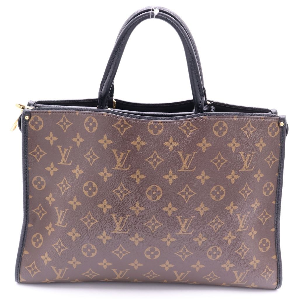 Louis Vuitton Monogram Popincourt MM Leather Gold 2-Way Tote Shoulder Bag Brown — view 2