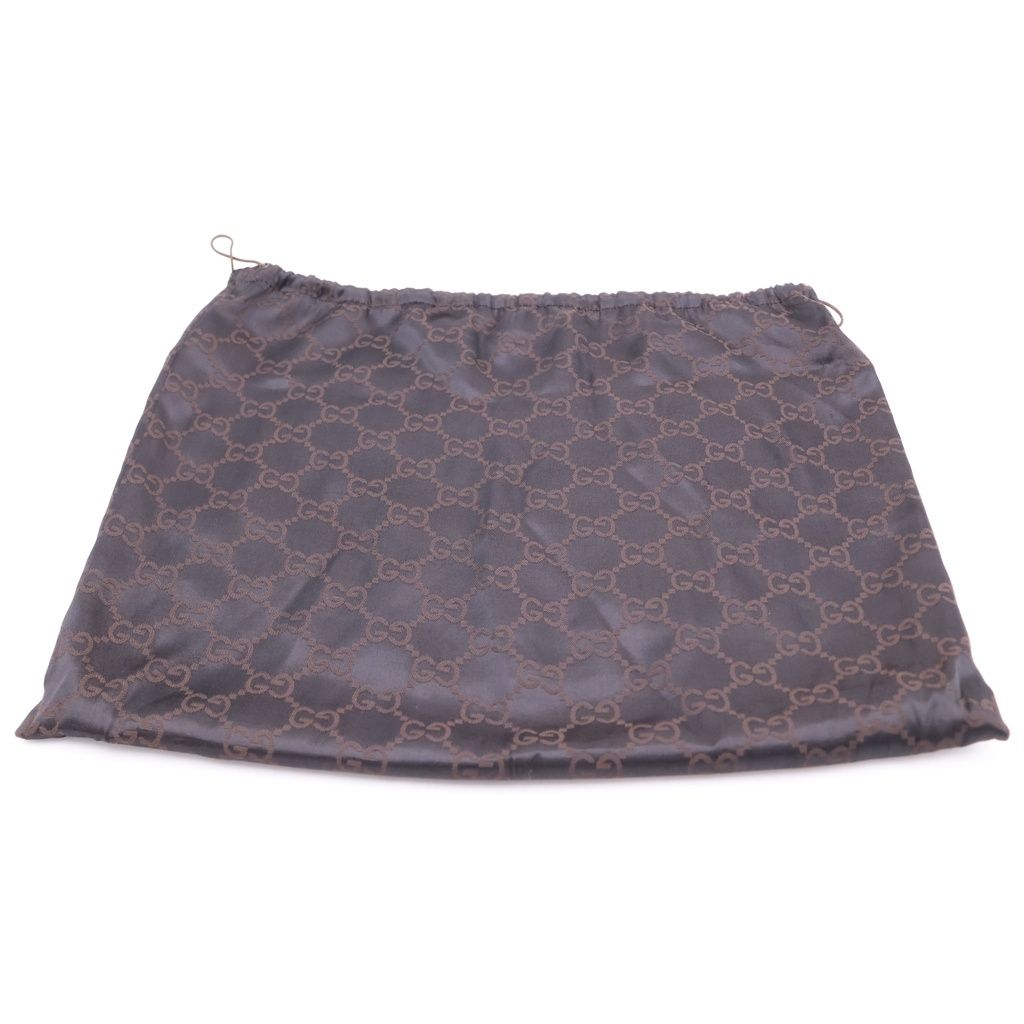 Gucci Logo Canvas Leather Tote Beige Black — view 8