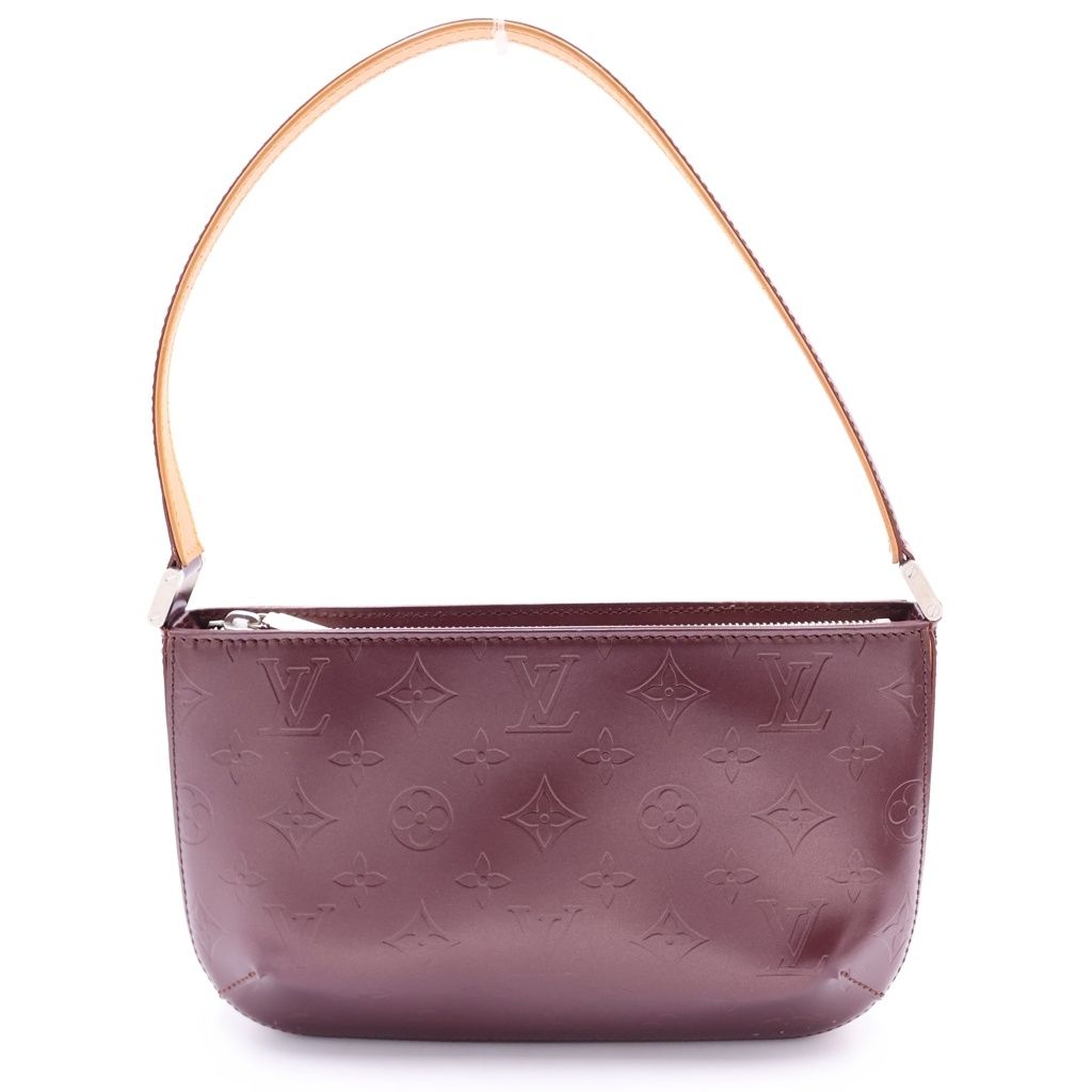 Louis Vuitton Monogram Matte Fowler Silver Shoulder Bag Purple
