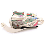 Gucci GG Flora Sherry Line Leather Backpack Beige White Multicolor — view 3