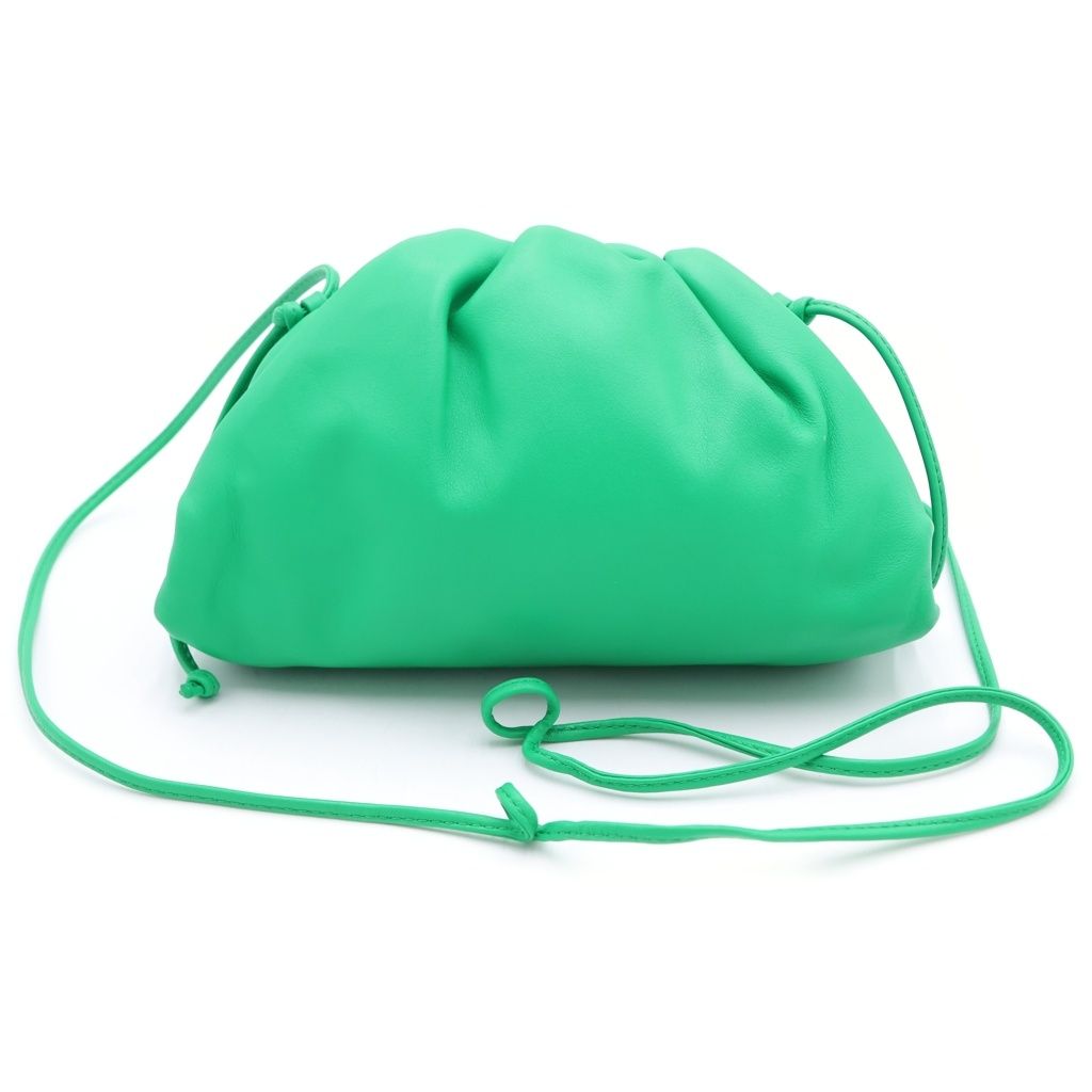Bottega Veneta the Pouch Mini Shoulder Bag Green Leather — view 2