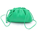 Bottega Veneta the Pouch Mini Shoulder Bag Green Leather