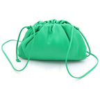 Bottega Veneta the Pouch Mini Shoulder Bag Green Leather