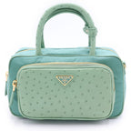Prada Tessuto Top Handle 2-Way Shoulder Bag Green