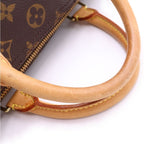Louis Vuitton Monogram Speedy 30 Boston Bag Brown Leather Gold — view 6