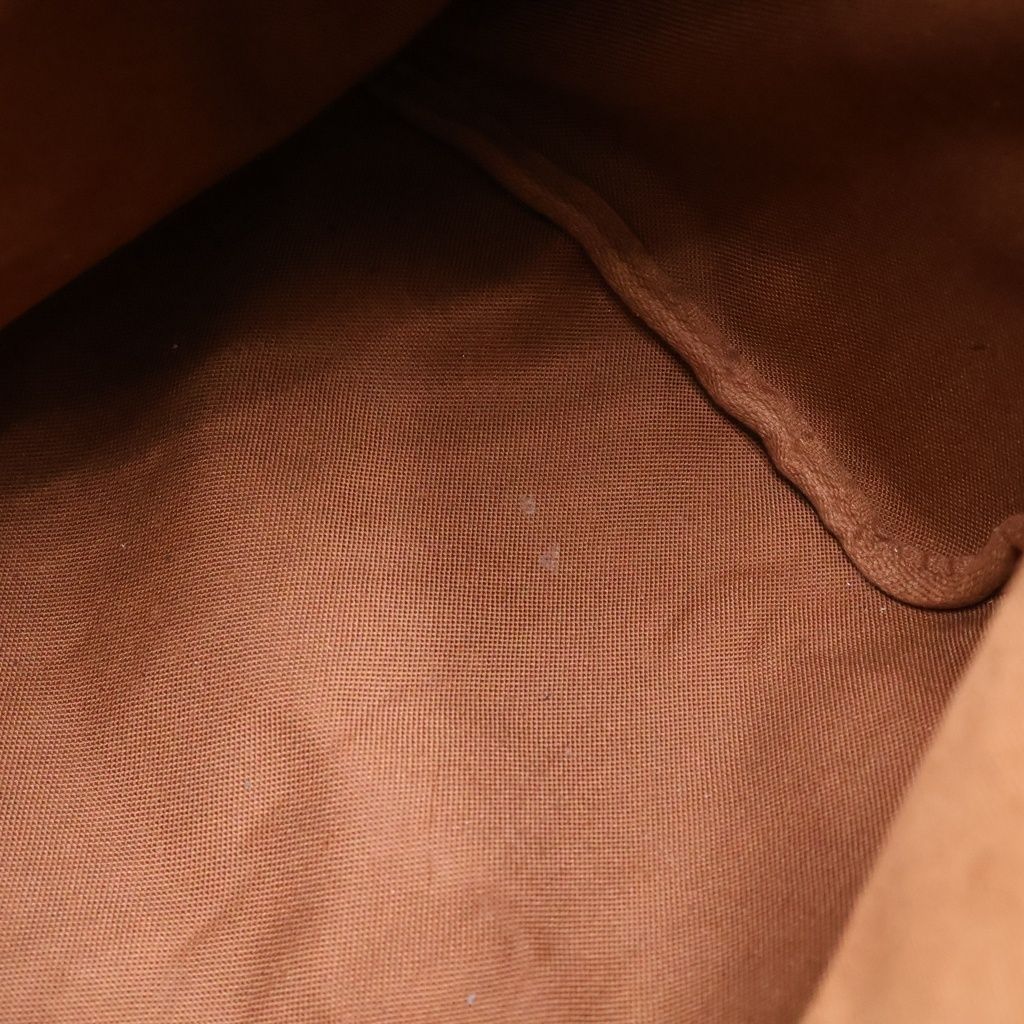Louis Vuitton Monogram Speedy 30 Boston Bag Brown Leather Gold — view 8
