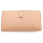 Hermes Bearn Souffle Bicolor Wallet Brown Pink Chai — view 2