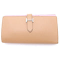 Hermes Bearn Souffle Bicolor Wallet Brown Pink Chai