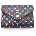 Louis Vuitton Monogram Multicolor Portefeuille Victorine Compact Wallet Trifold